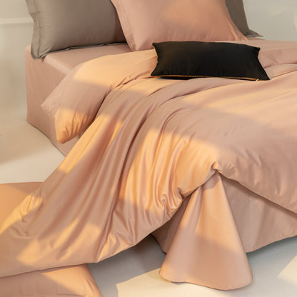 Pima Cotton 4-Piece Bedding sheets Set-Pearl Pink