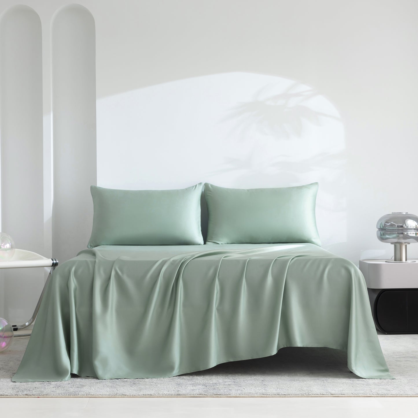 Lenzing Tencel 4-Piece Bedding Set-green