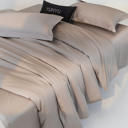 Pima Cotton 4-Piece Bedding sheets Set-Platinum Gray