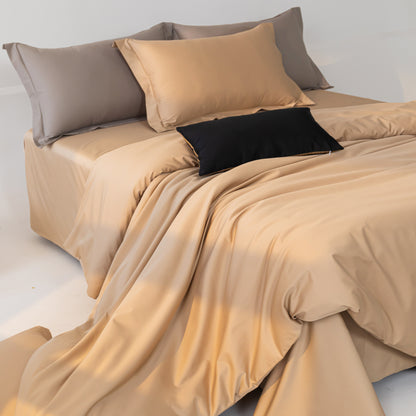 Pima Cotton 4-Piece Bedding sheets Set-Sunset Gold