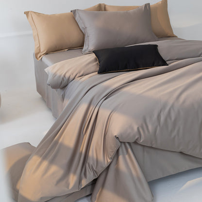 Pima Cotton 4-Piece Bedding sheets Set-Platinum Gray