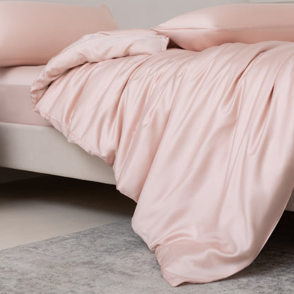 Lenzing Tencel 4-Piece Bedding Set-pink