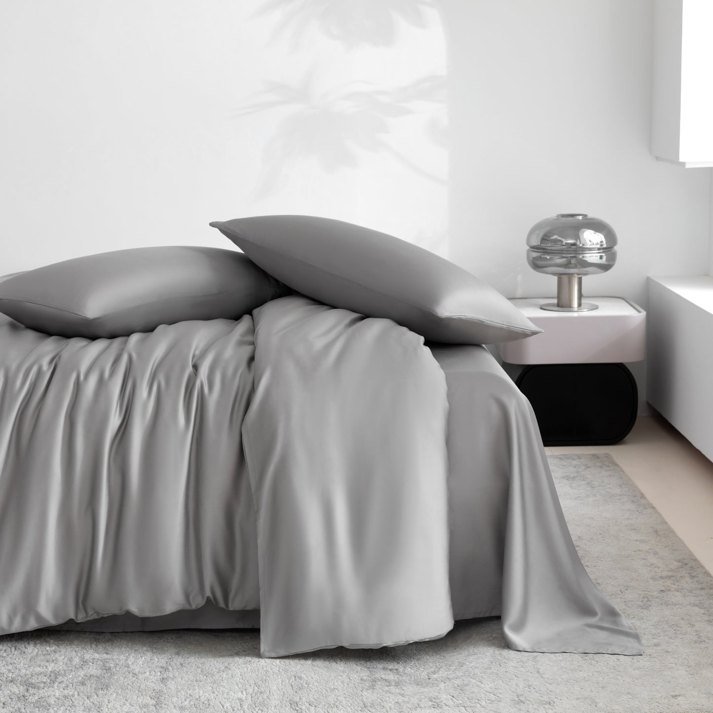 Lenzing Tencel 4-Piece Bedding Set-grey