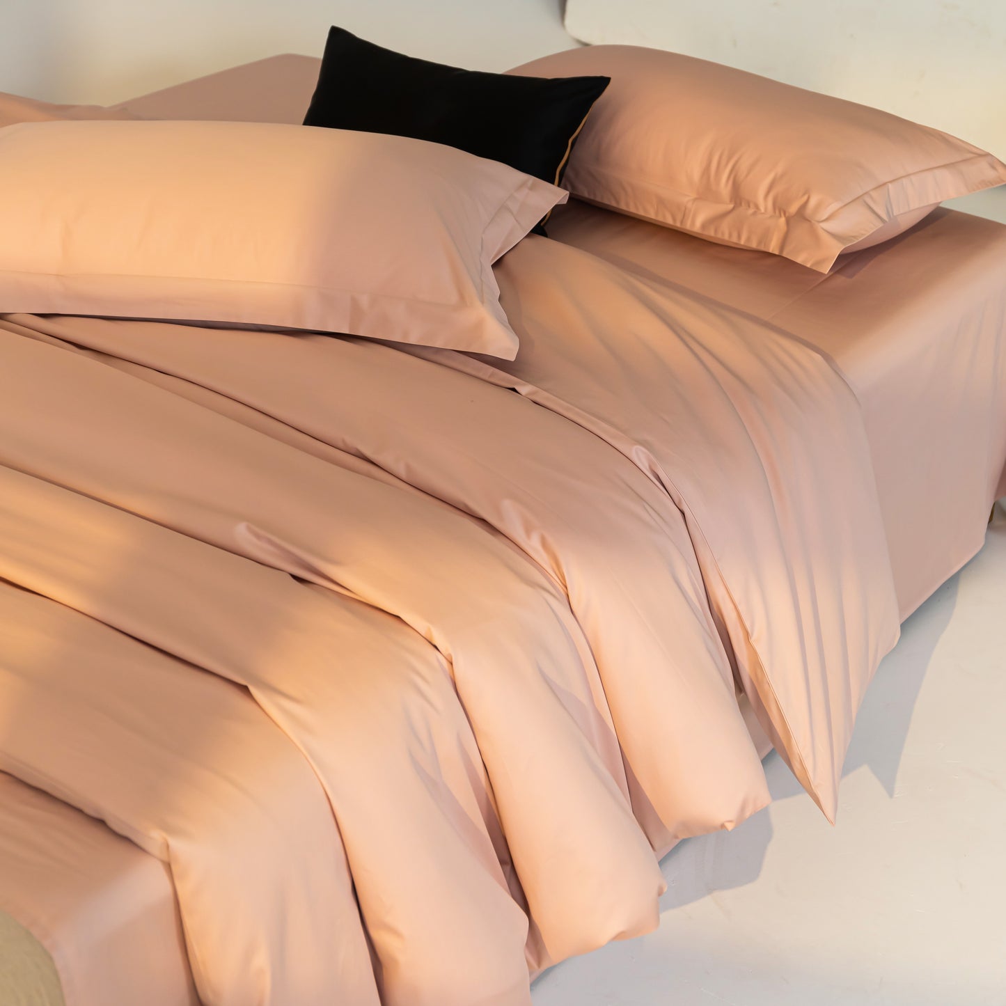 Pima Cotton 4-Piece Bedding sheets Set-Pearl Pink