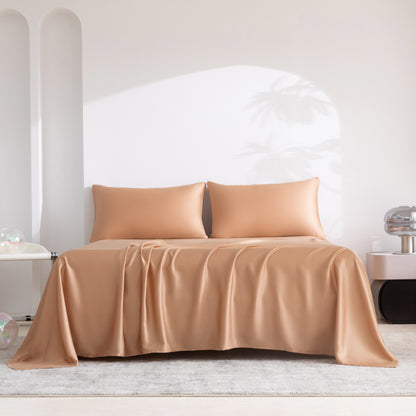 Lenzing Tencel 4-Piece Bedding Set-gold