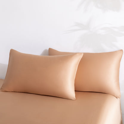 Lenzing Tencel 4-Piece Bedding Set-gold