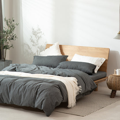 100% bamboo 4-Piece Bedding sheets Set- deep grey